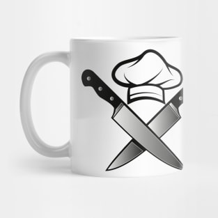 Chef hat knife Mug